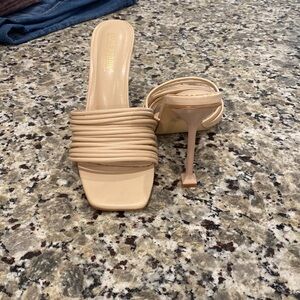 Cape Robbin Mexmon High Heels: Strappy Shoes Heels with Square Open Toe